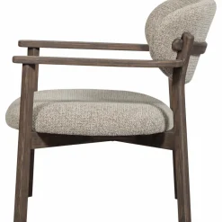 Woood Udar fauteuil met houten frame donkerbruin