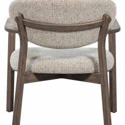 Woood Udar fauteuil met houten frame donkerbruin