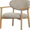 Woood Udar fauteuil met houten frame naturel