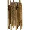 Woood Uneven waxinehouder metaal antique brass 24cm