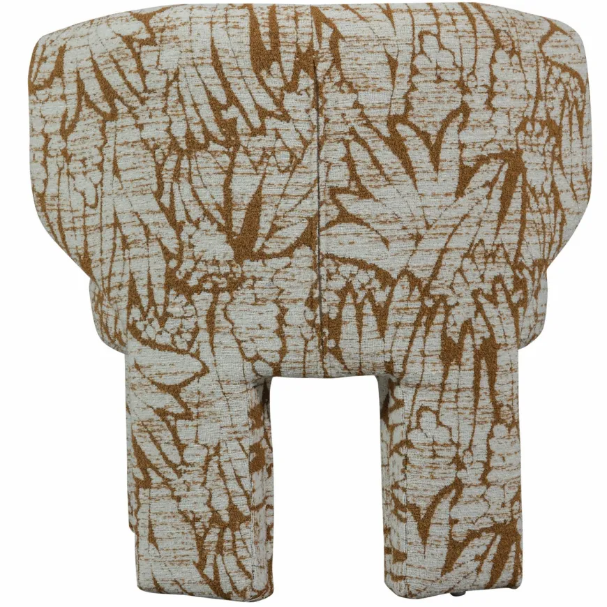 Woood Upke fauteuil met dessin naturel/bruin