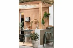 Woood Varen hangende kunstplant groen 58cm