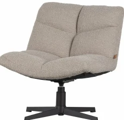 Woood Vinny Draaifauteuil bouclé Zand