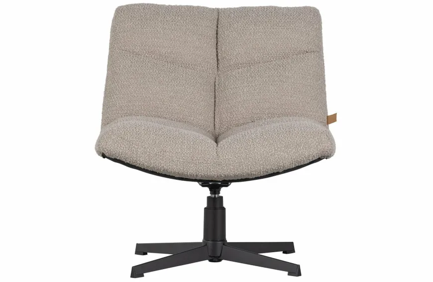 Woood Vinny Draaifauteuil bouclé Zand