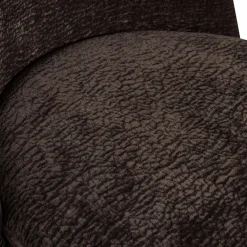 Woood Vogue barstoel 80cm 3d chenille donkerbruin