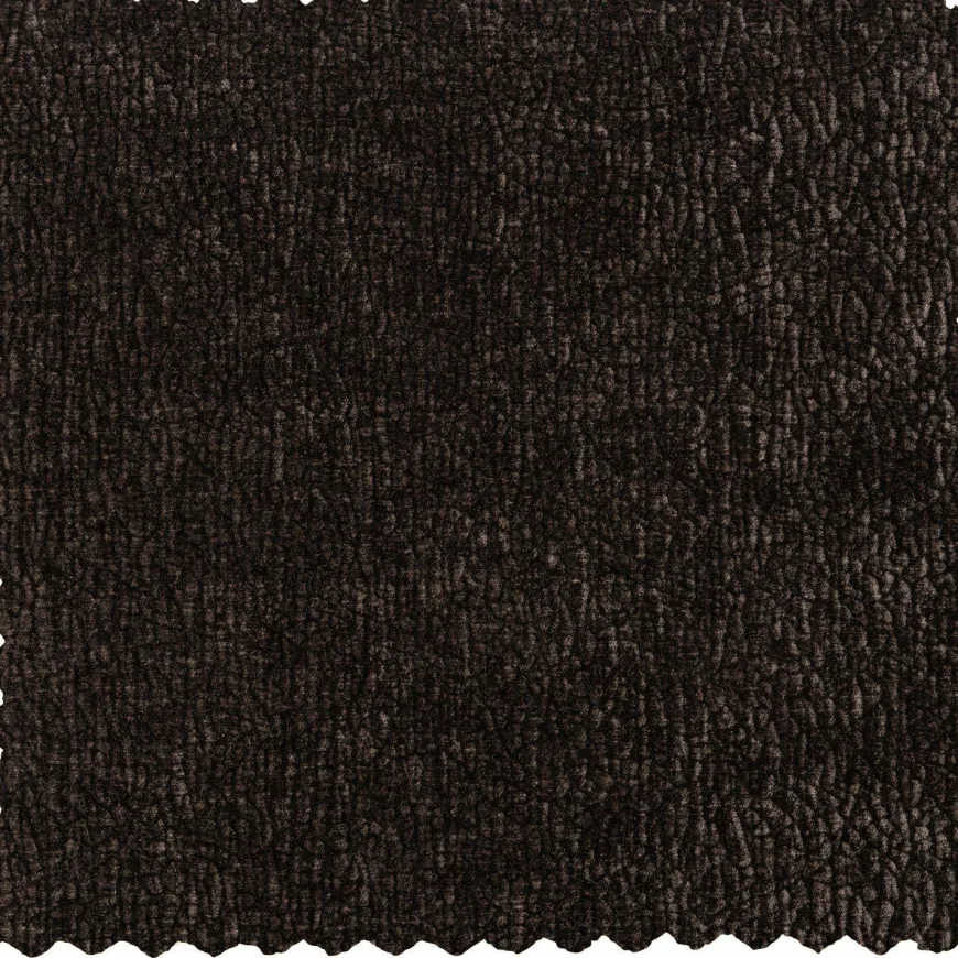 Woood Vogue eetkamerstoel 3d chenille donkerbruin chrome poot