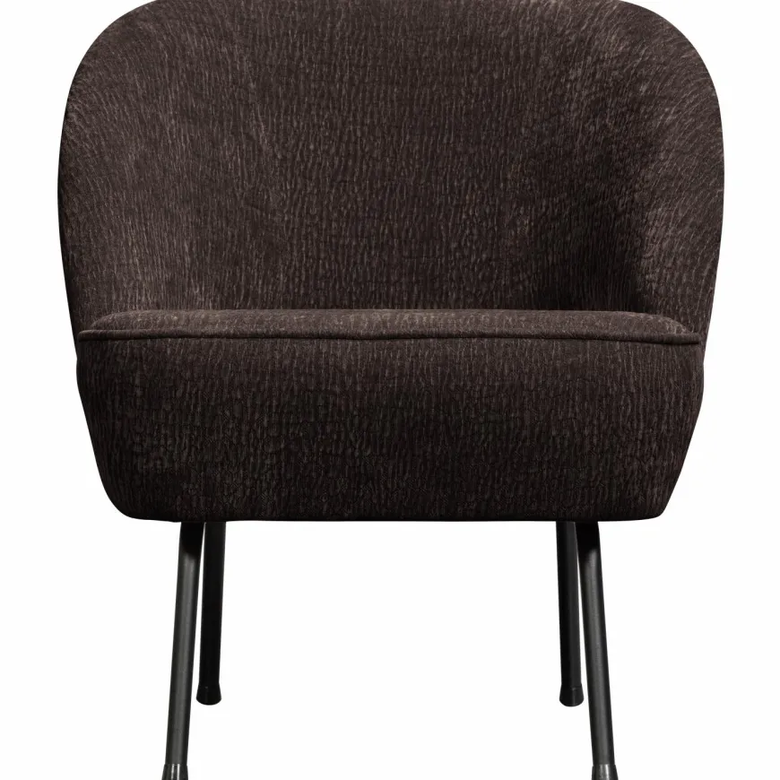 Woood Vogue fauteuil 3d chenille donkerbruin