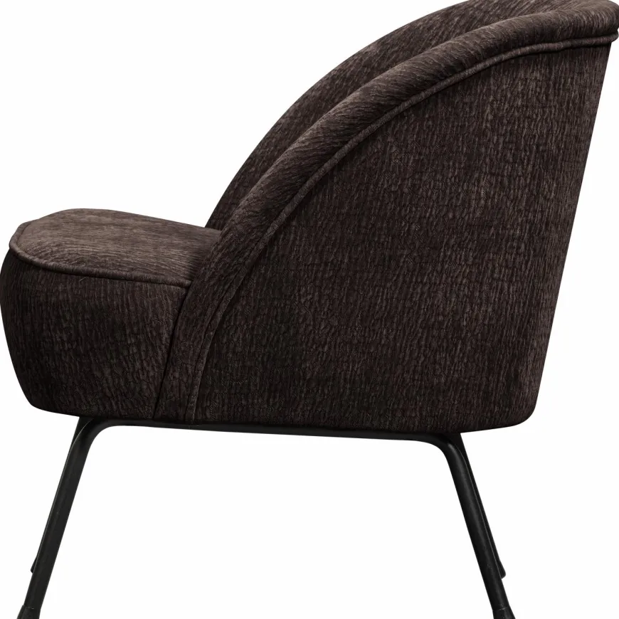 Woood Vogue fauteuil 3d chenille donkerbruin
