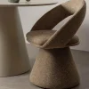 Woood Winter draaibare eetkamerstoel zand melange
