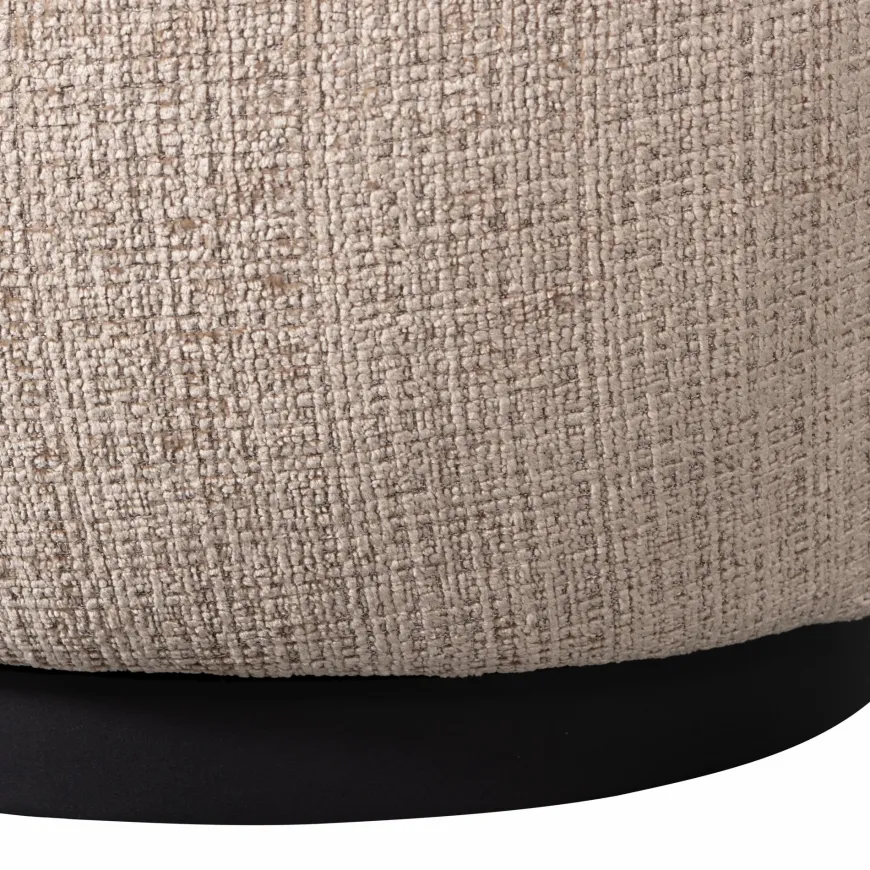 Woood Woolly draaifauteuil chenille zand