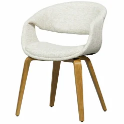 Woood Yossi eetkamerstoel naturel met houten poot naturel