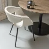 Woood Yossi eetkamerstoel naturel met metalen poot zwart