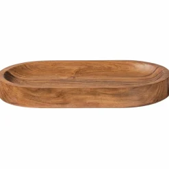 Woood YUKI serveerplank ovaal acacia hout naturel