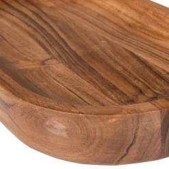 Woood YUKI serveerplank ovaal acacia hout naturel